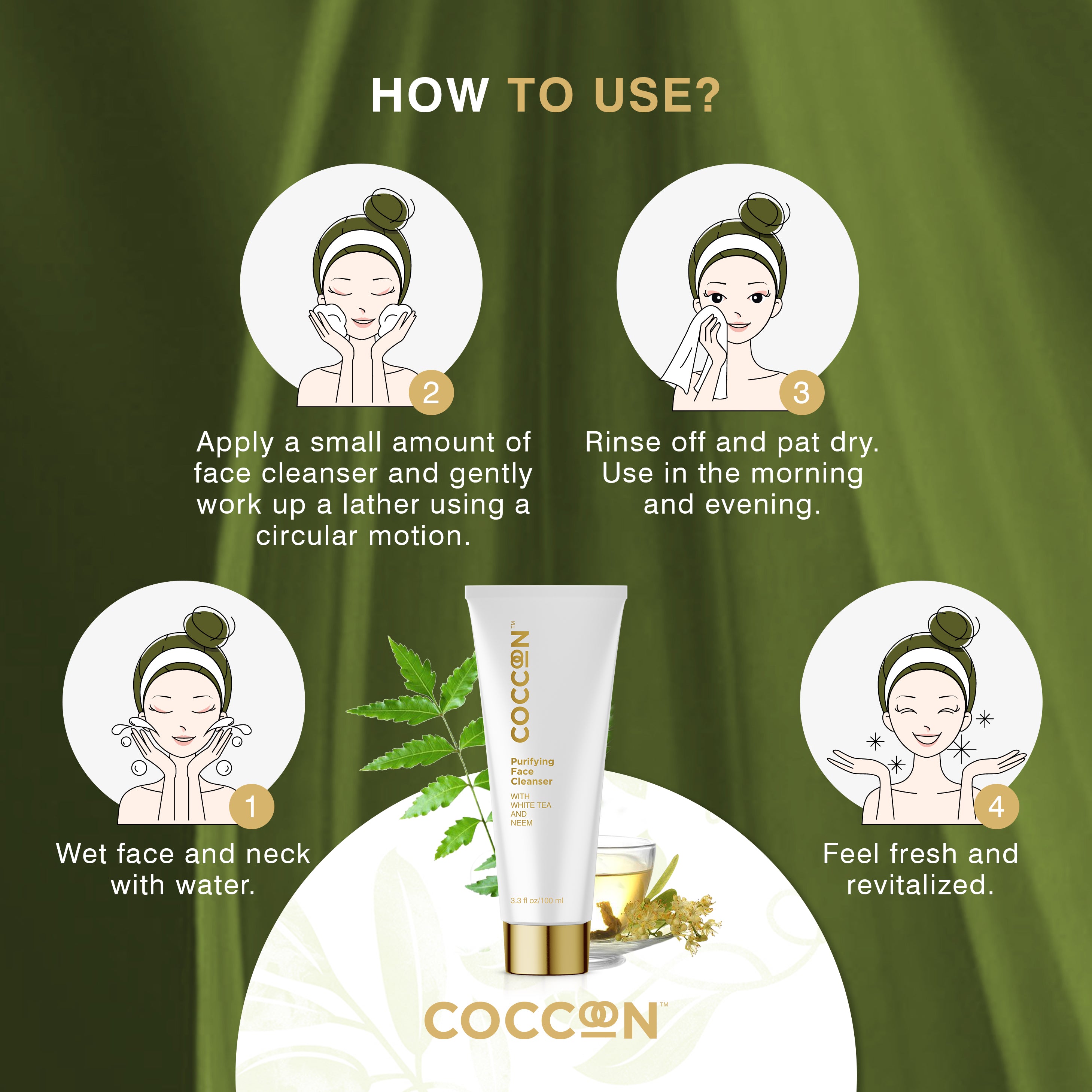 Coccoon Purifying Face Cleanser 100gm - Coccoon - BeKarmic