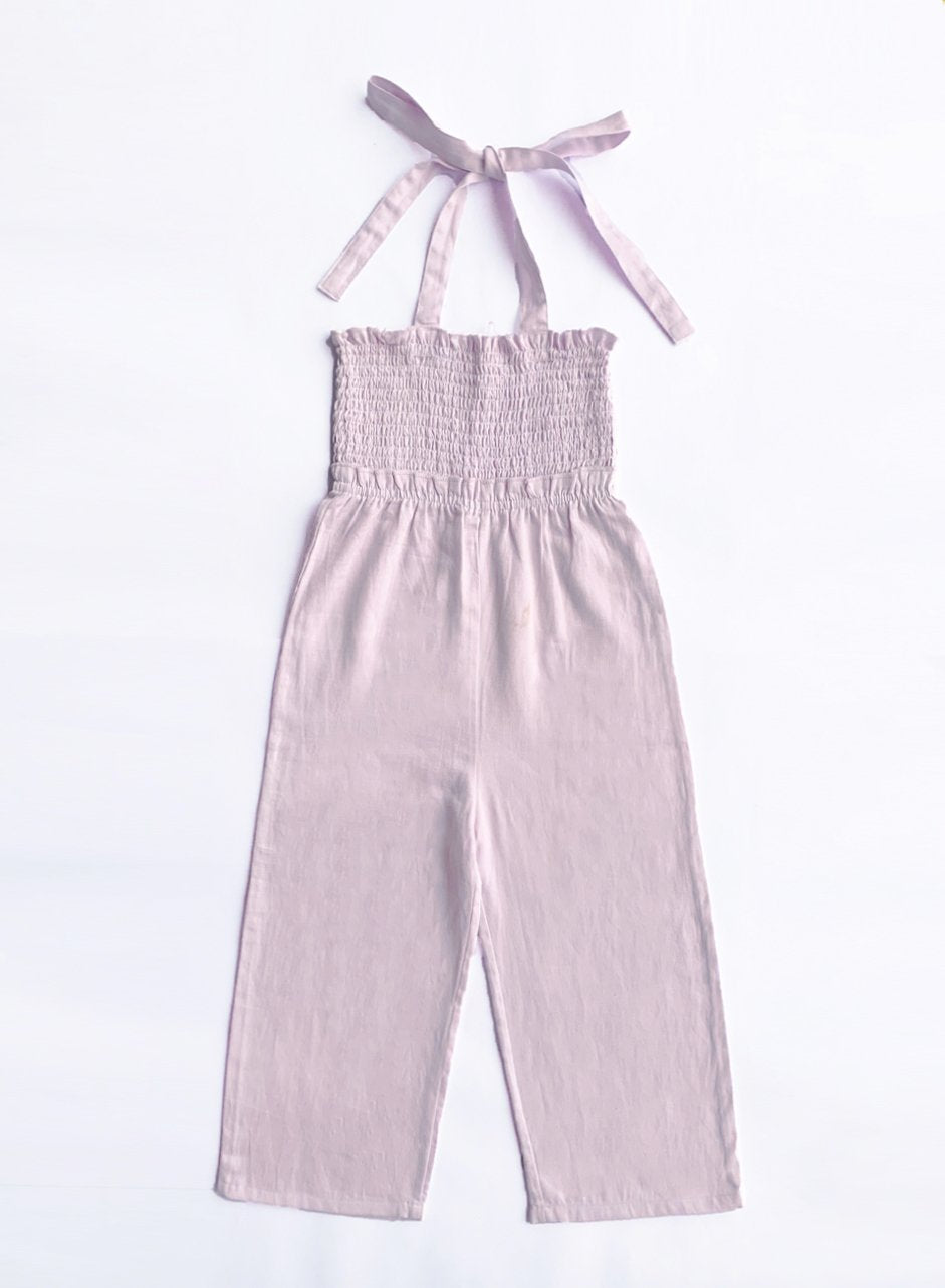 Elfin House - Lavender Jumpsuit | BeKarmic | Jumpsuit | 12-18 months, 18-24 months, 3-4 years, 4-5 years, 5-6 years, 9-12 months, Dress, Elfin House, Girls, Jumpsuit, Kids
