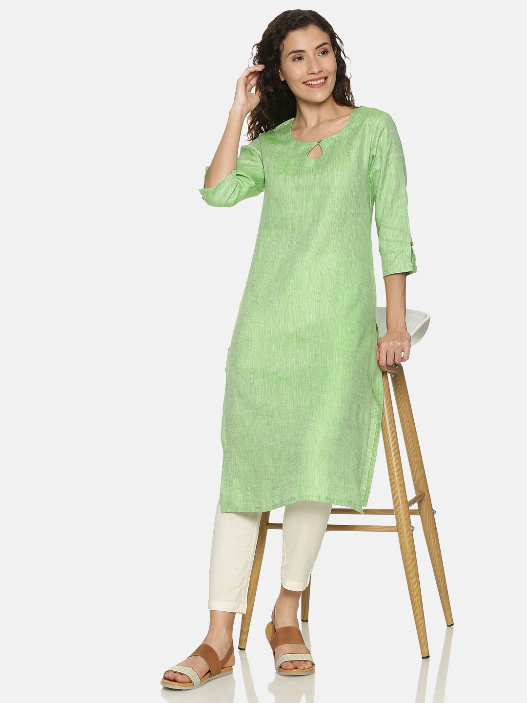 Parrot Green Embroidered Kurta and Pants  Stylish dress designs Women  dress online Indian fashion trends