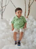 Elfin House - Kyle Clove Print Shirt | BeKarmic | Shirt | 12-18 months, 18-24 months, 3-4 years, 4-5 years, 5-6 years, 9-12 months, Boys, Elfin House, Kids, Shirt, Topwear