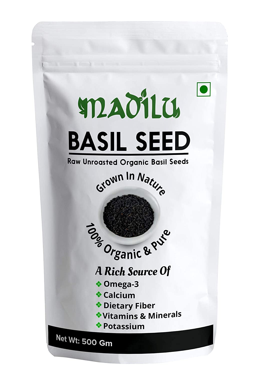 Basil Chia Flex Seeds Combo Pack_500GM