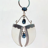 AVANI Silver Faux Tiger Claw Blue Imperial Pendant - Baka Jewelry - BeKarmic