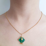 PATANG Green Onyx Pendant - Baka Jewelry - BeKarmic