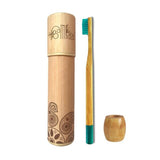 Bamboo Executive Toothbrush with Holder Combo Pack - Bamboo India - BeKarmic