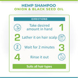 Hemp, Black Seed Oil & Onion Shampoo