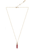 Energy silver 925 gold plated/carnelian necklace - Karma Koncept Lifestyle - BeKarmic
