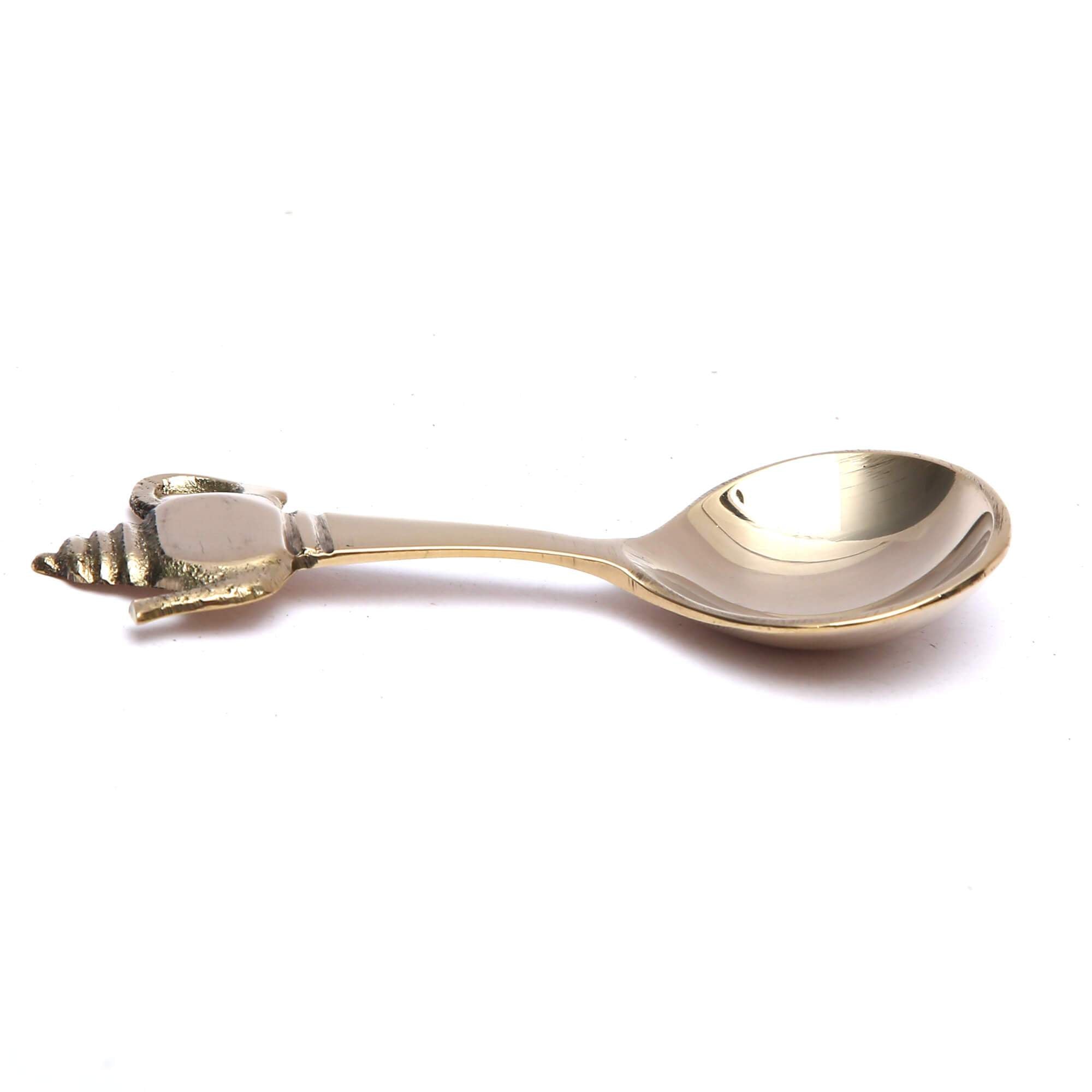 Brass Tea Spoon With a Kettle End - Karma Kettle Teas - BeKarmic