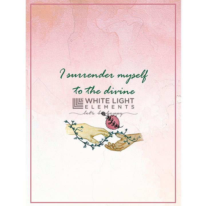 White Light Elements - I surrender myself to the divine” | BeKarmic | Screen Savers | eco stationery, Less than ₹500, Mindful Practices, Screen Savers, stationary, stationery, White Light