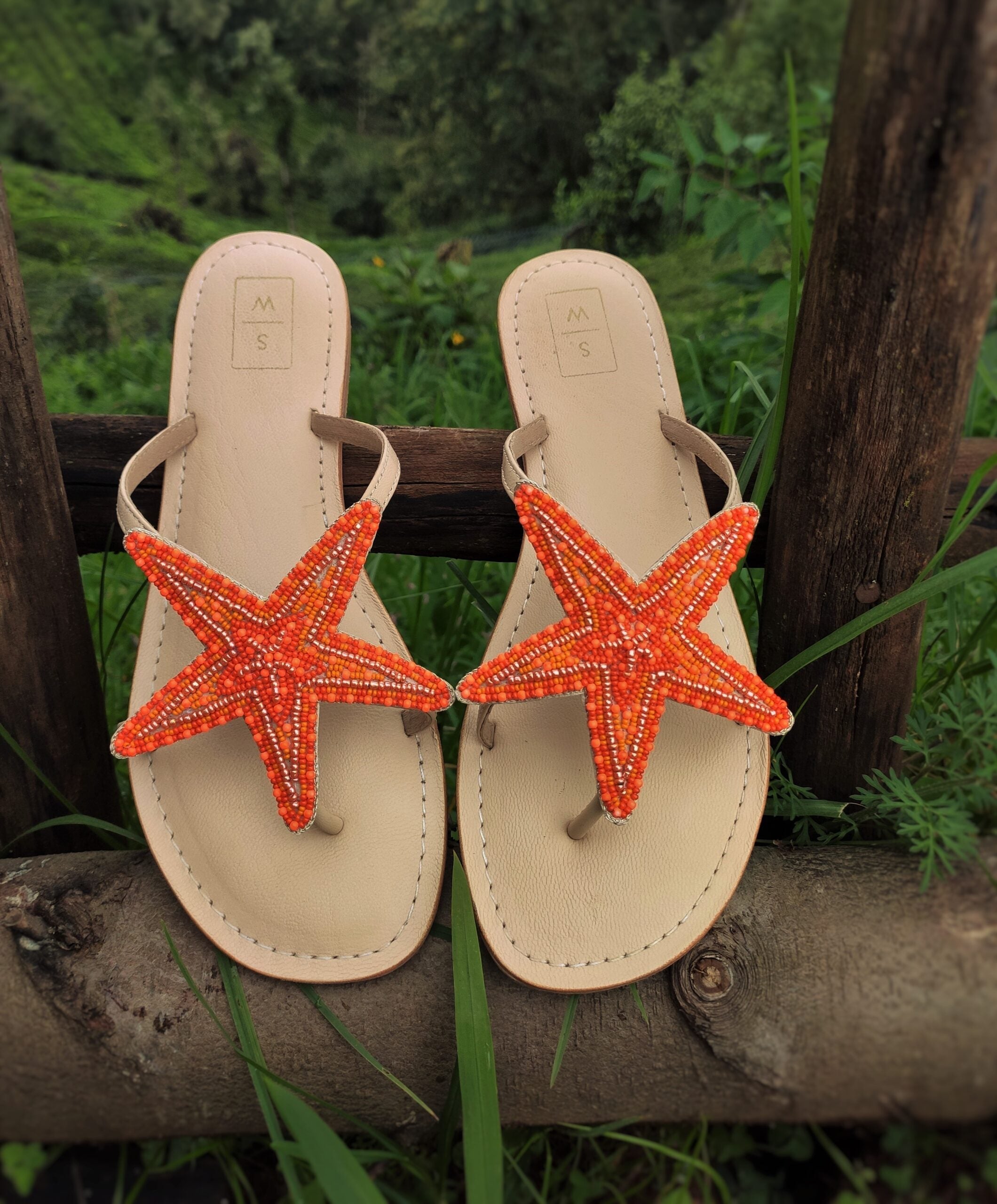 Sandalwali - Lucy Orange Starfish Sandal | BeKarmic | Women Sandals | Fashion, Footwear, Sandalwali, Women, womens, ₹2500 - ₹5000