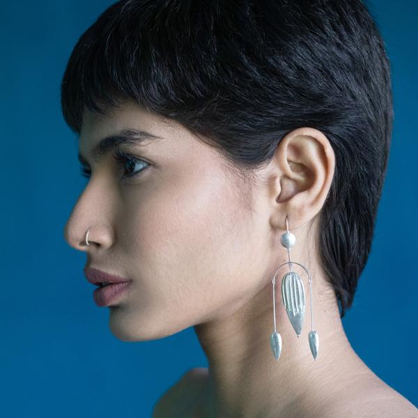 TUSCANY Long Arc Earrings - Baka Jewelry - BeKarmic