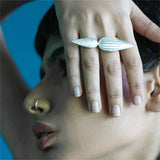 TUSCANY Double Petal Side Ring - Baka Jewelry - BeKarmic