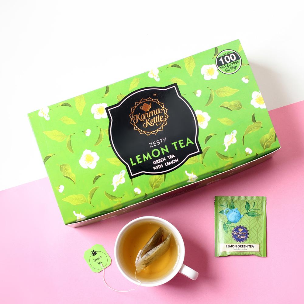 Karma Kettle Teas - Lemon Tea | BeKarmic | Tea | Beverage, Drink, Karma Kettle Teas, Less than ₹500, Tea, Tea leaves