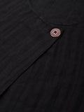 TheMerakiWorld - Linen Rich Self Stripe Top - Black | BeKarmic | Top | #linen-rich-self-stripe-top-black, #linen-rich-self-stripe-top-white, 2001-3000 INR, Black, Clothing, Clothing_Tops & Te