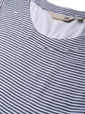 Boat Neck Stripe Gathered Dress - TheMerakiWorld - BeKarmic