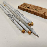 Recycled Newspaper Colour pencils and Plantable Seed pencils - Combo - Green foot print - BeKarmic