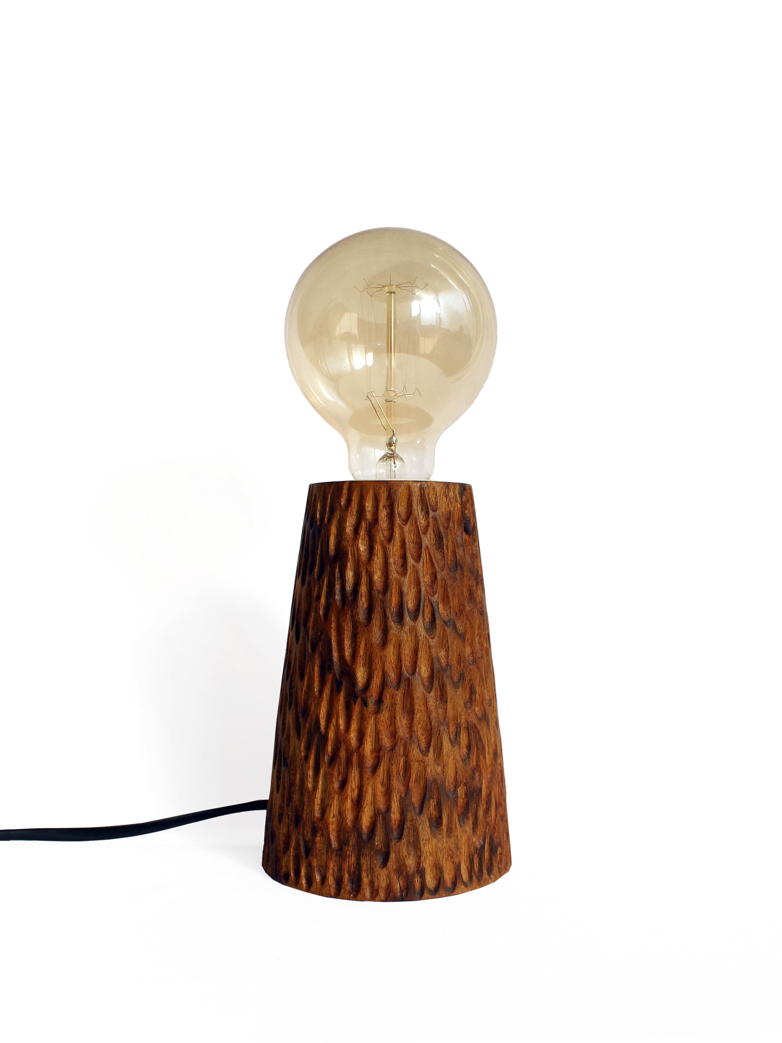 Carved Conical Lamp - Studio Indigene - BeKarmic