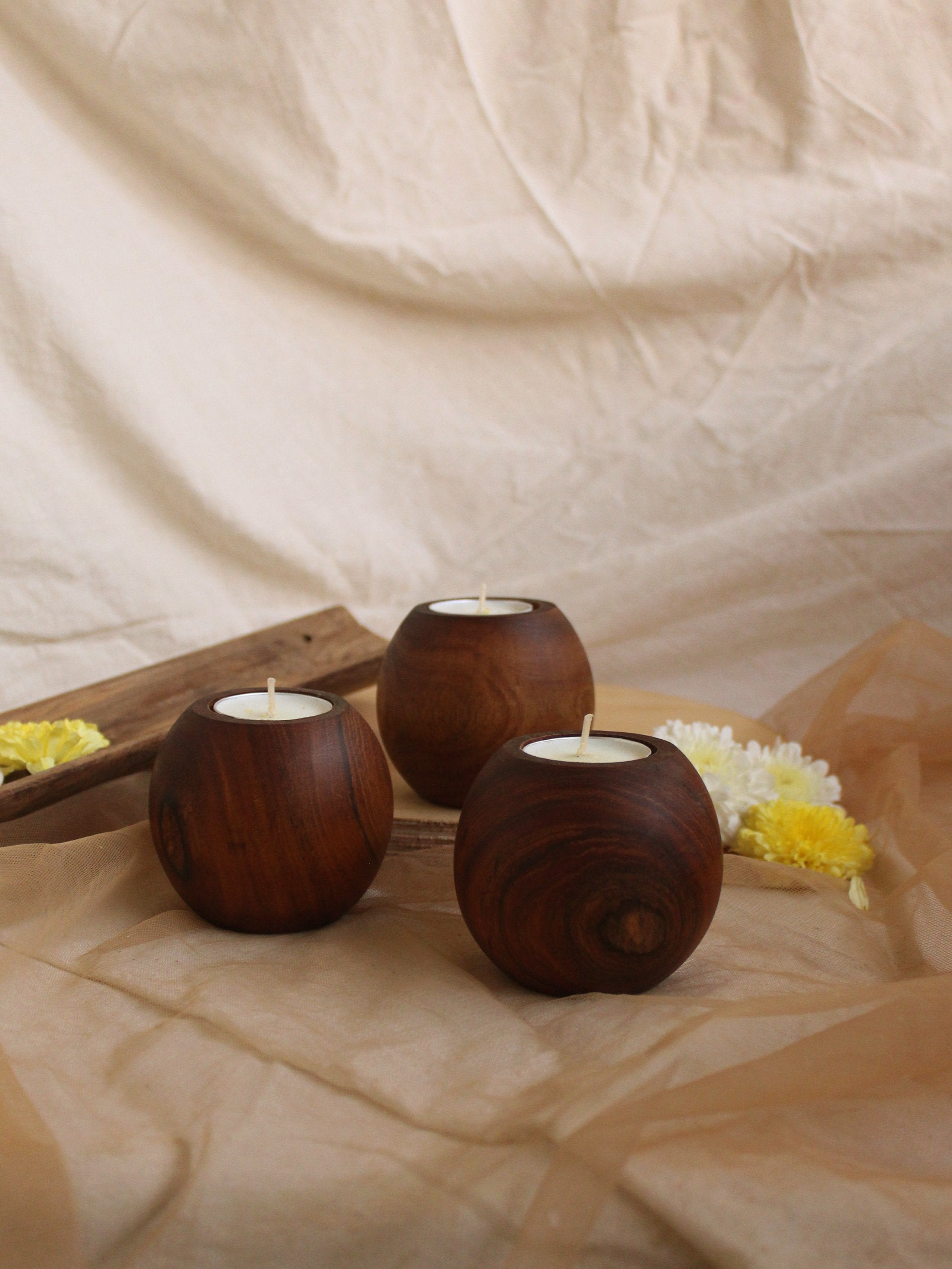 Spherical Tea-Lights - Studio Indigene - BeKarmic