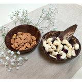 Coconut shell snack bowls -set of 2 - Green foot print - BeKarmic