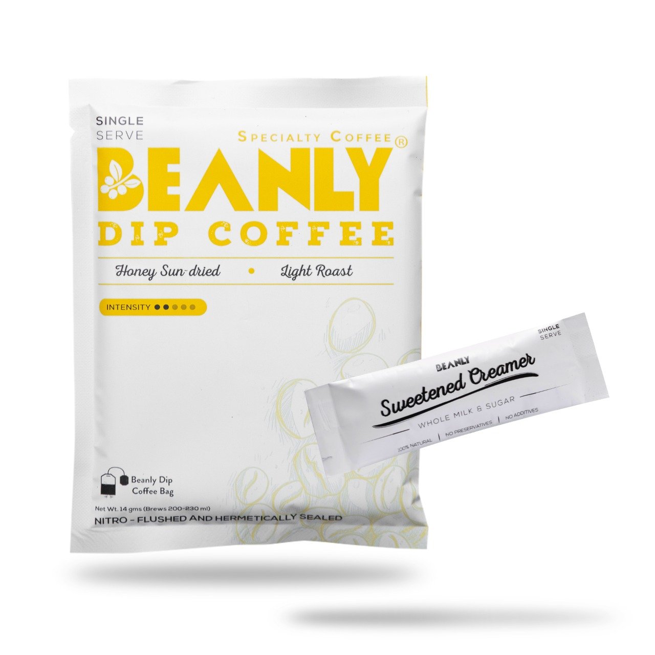 Beanly - Honey Sun-Dried Dip Coffee Pack of 30 | BeKarmic | Single-Serve Dip Coffee | Archive, Beanly, Beverage, Coffee, Dip Coffee, Drink, More than ₹10000, Single-Serve Dip Coffee, subscr