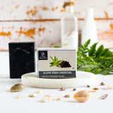 Aloevera Charcoal Soap(set of 2) - Future Organics - BeKarmic