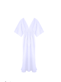 Butterfly dress bamboo silk / off white / S, M. - Karma Koncept - BeKarmic