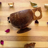 Handcrafted Coconut Shell Cups (Set of 4 pcs)