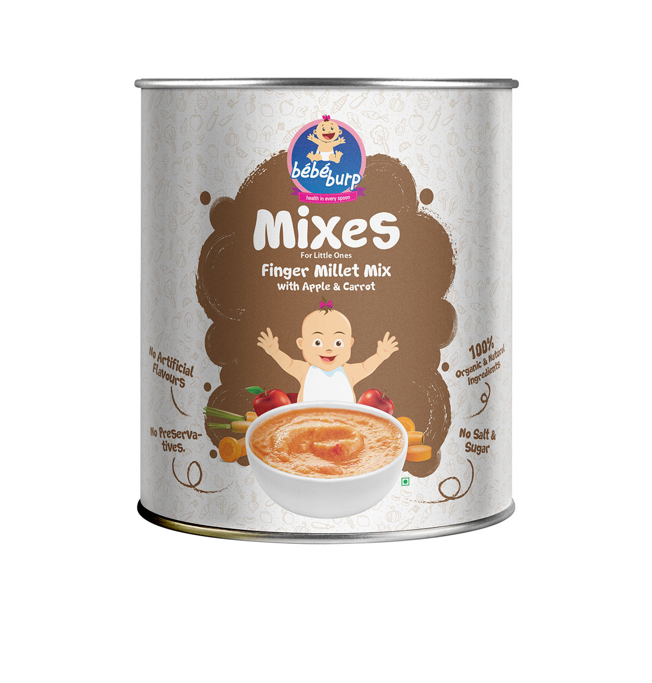 BebeBurp - Instant Finger millet mix | BeKarmic | Baby Food | Babies, Baby, Baby Food, Bebe Burp, BebeBurp, Cereals, Finger millet mix, Food, Gourmet Foods, healthy, Instant Mix, Kids, Less t