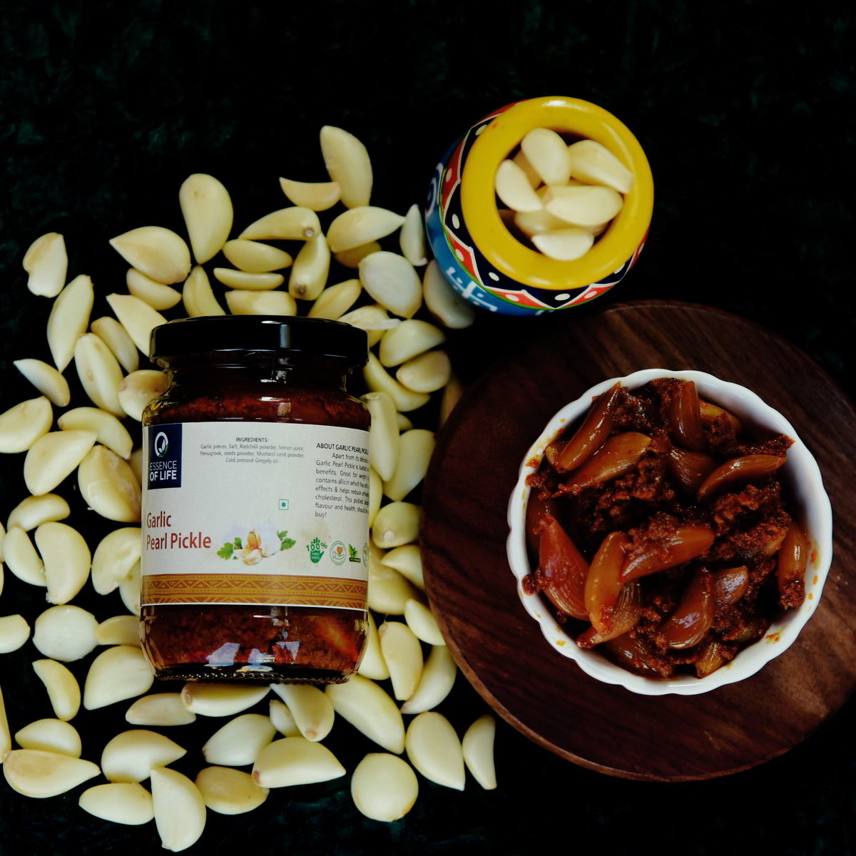 Garlic Pearl Pickle(set of 2) | Essence of Life - Essence of Life - BeKarmic
