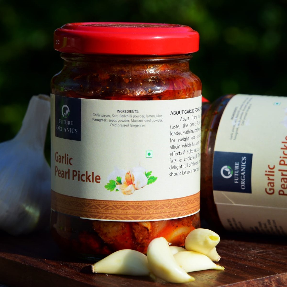 Garlic Pearl Pickle(set of 2) - Future Organics - BeKarmic