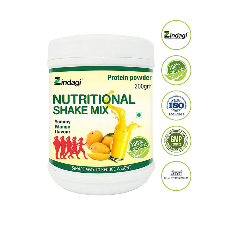 Zindagi - Zindagi Nutritional Mango Shake - Natural Health Drink - For Immunity Booster | BeKarmic | Mango Shake | Beverages, Health & Energy Drinks, Healthy Drinks, Herbal Juices, Immunity B