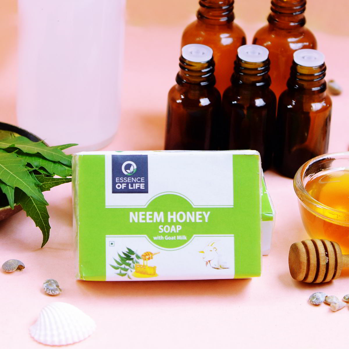 Neem Honey Soap(set of 2) | Essence of Life - Essence of Life - BeKarmic
