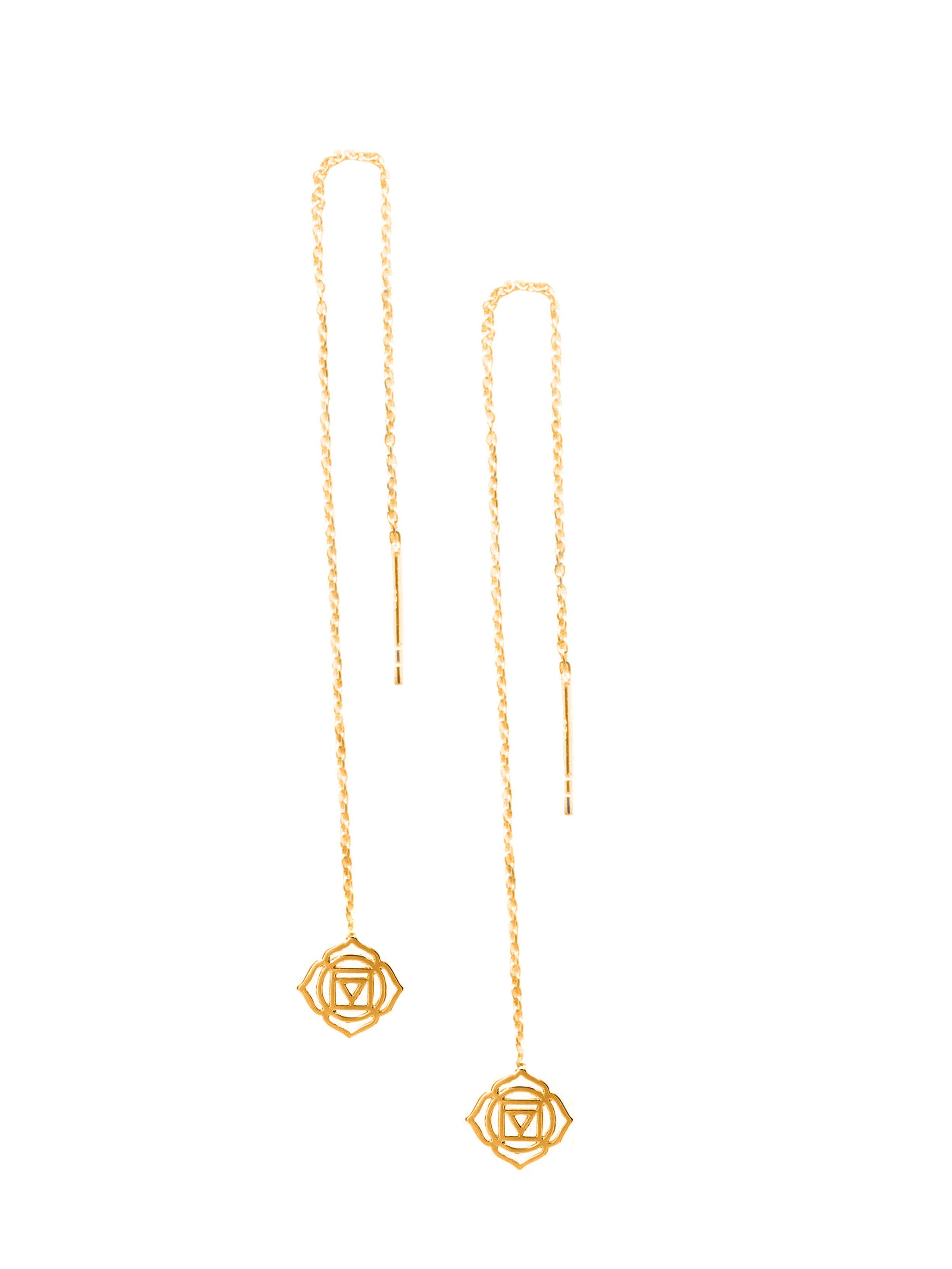 Parallel Chakra silver 925 gold plated earrings - Karma Koncept Lifestyle - BeKarmic